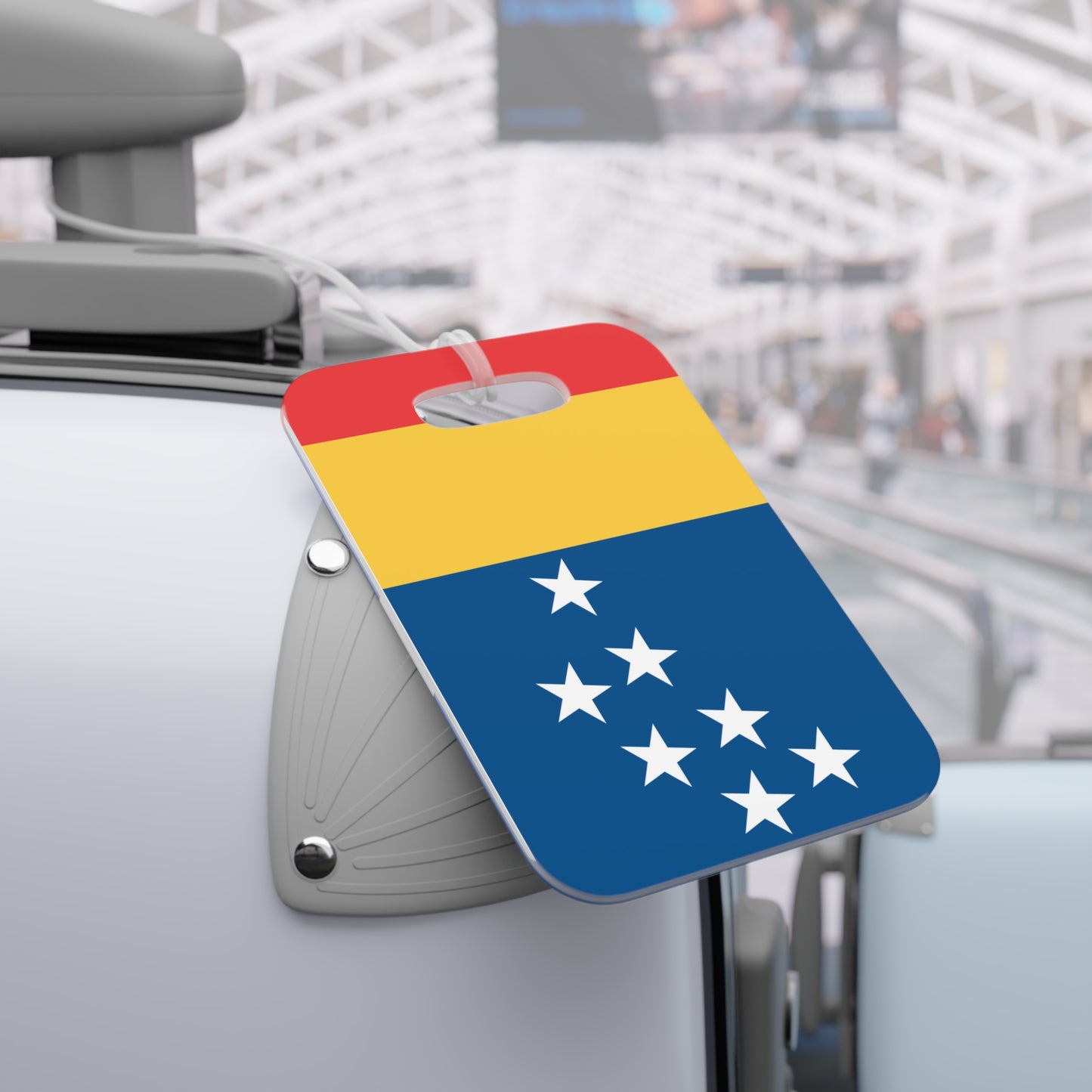 City Flag Luggage Tag of Durham NC