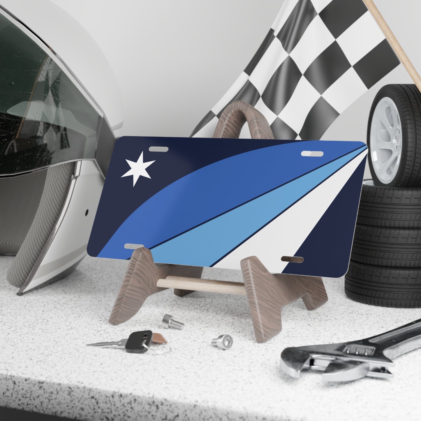 Columbia South Carolina Flag Car Plate tag