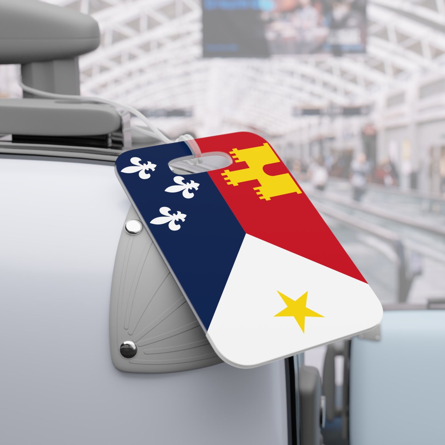 Luggage Tags Acadiana Flag Suitcase ID Holder