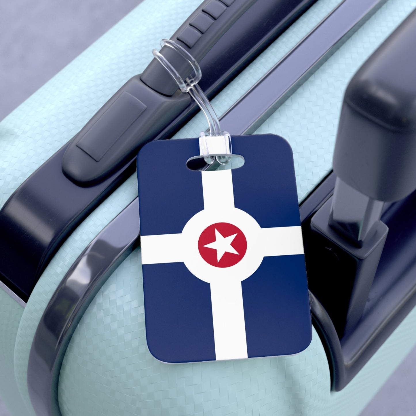 Indianapolis Indiana Flag Luggage Bag Tag
