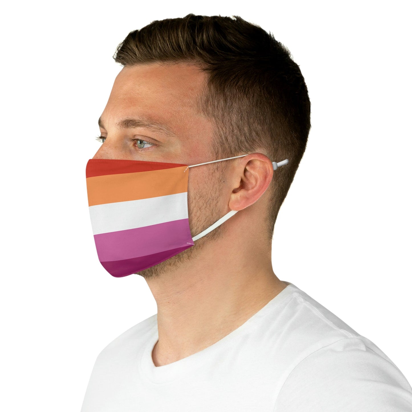 Lesbian Flag Fabric Face Mask