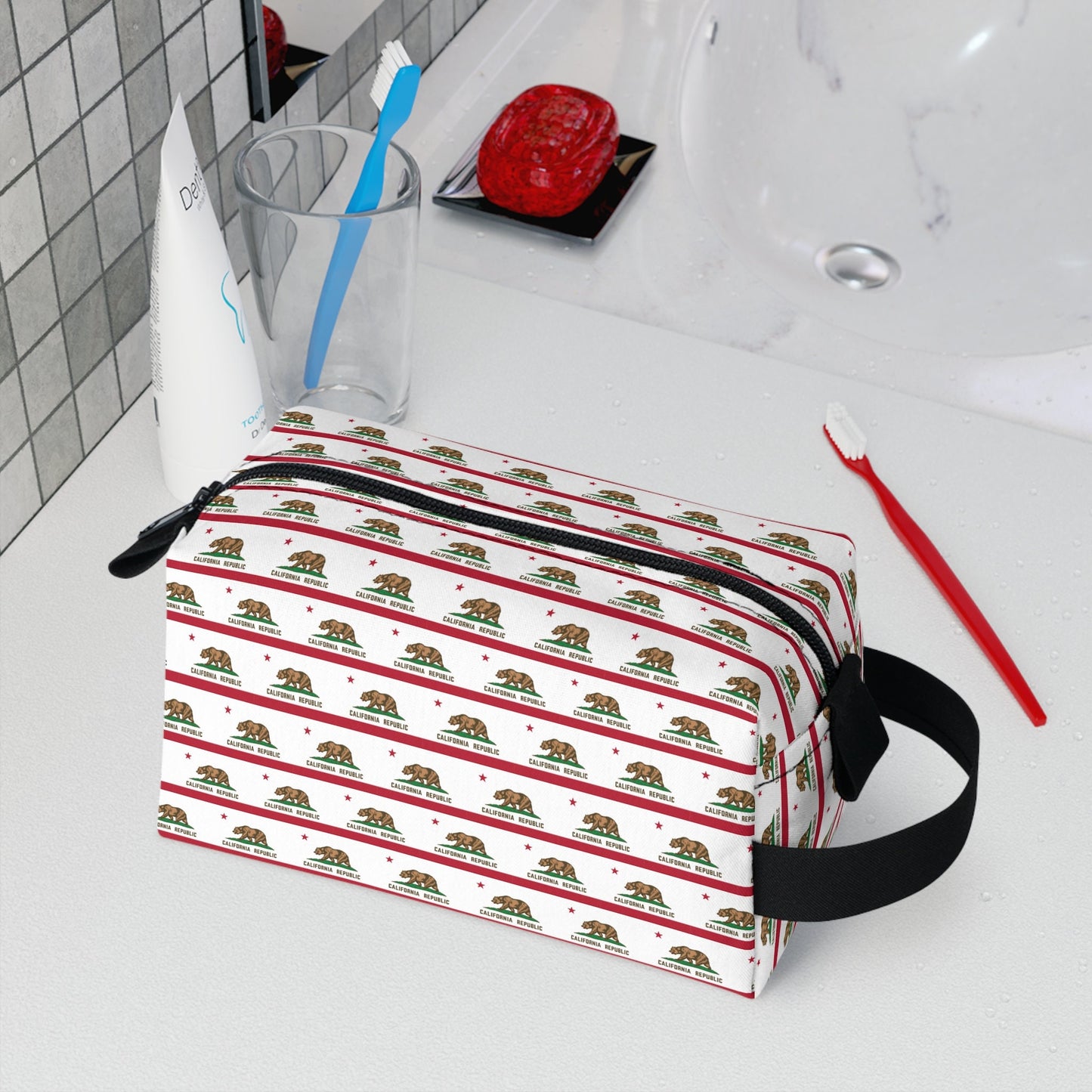 California Flag Toiletry Bag