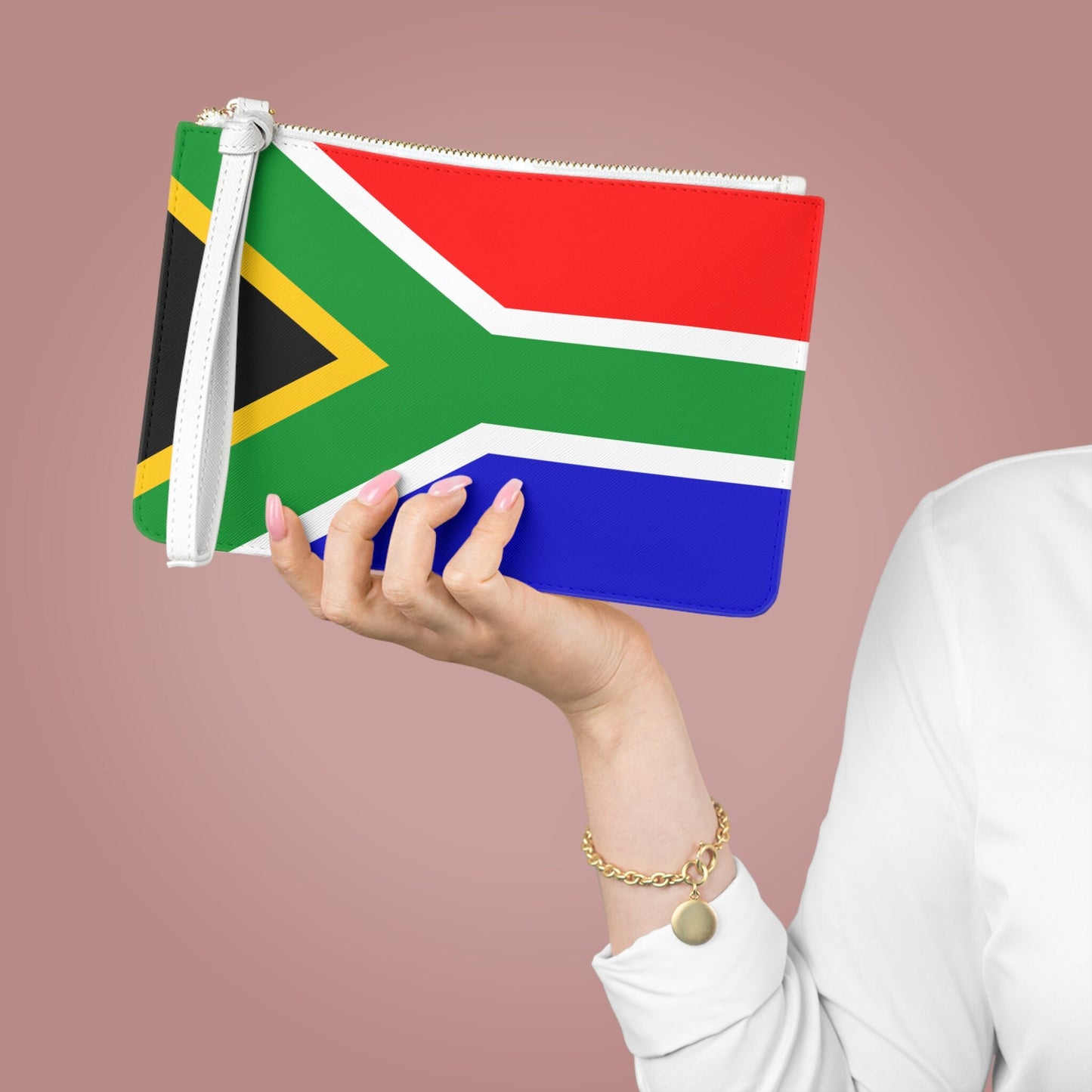 South Africa Flag Clutch Bag