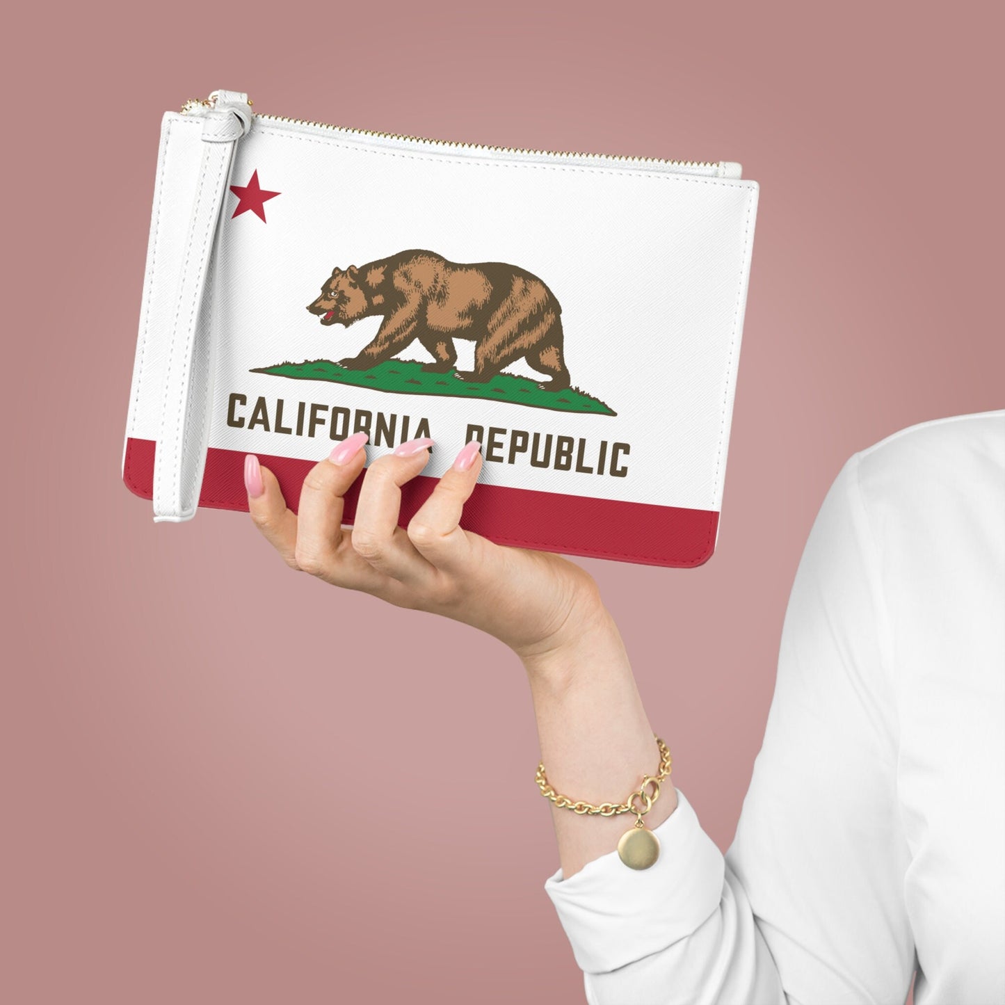 California Flag Clutch Bag