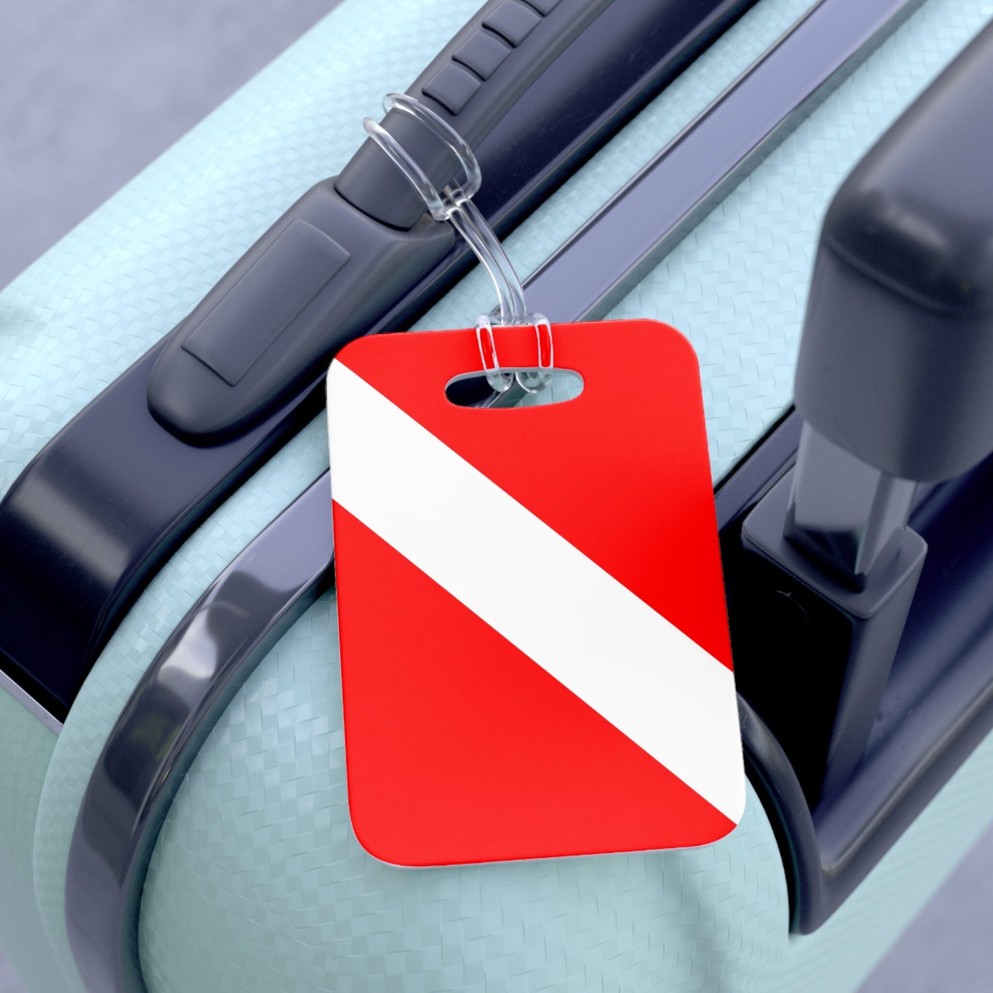 Diver Down Flag Luggage Bag Tag