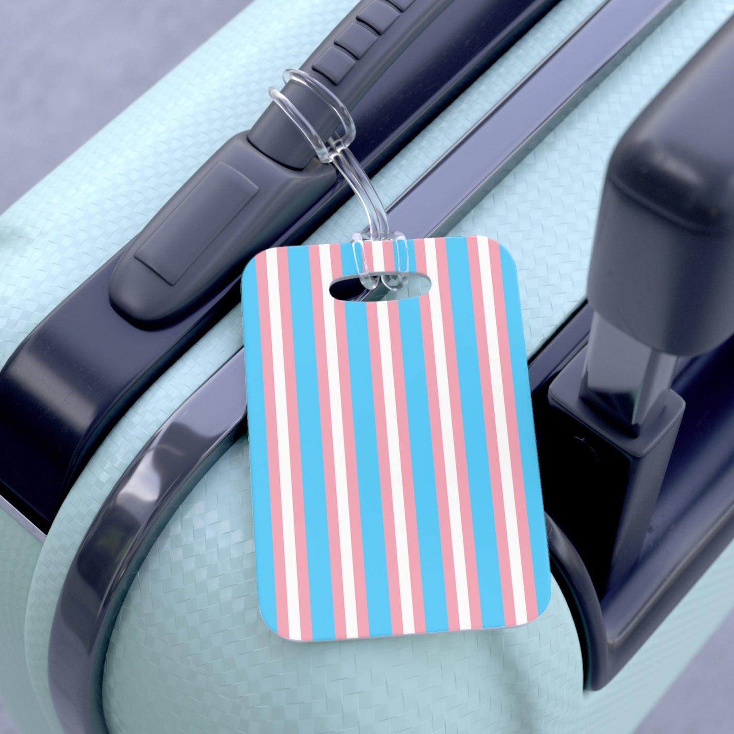 Transgender Pride Flag Luggage Bag Tag