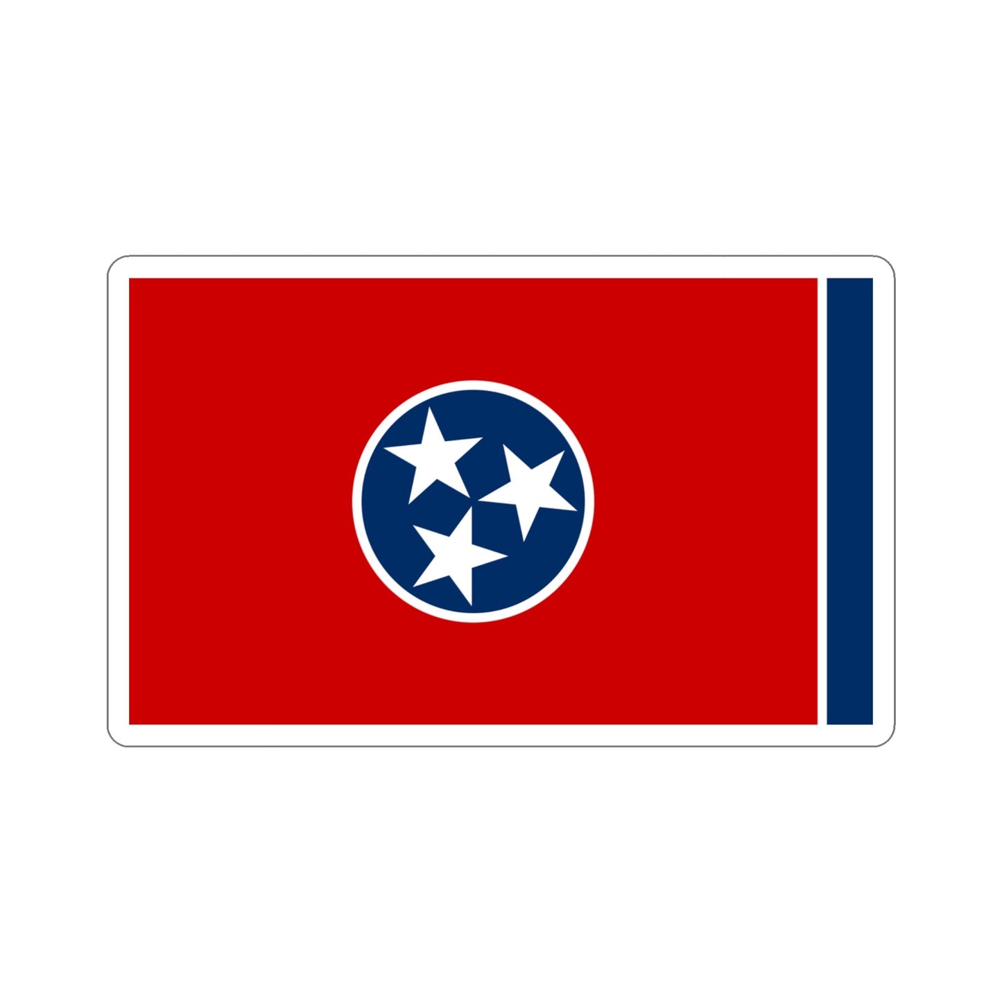 Tennessee Tri Star Flag Stickers