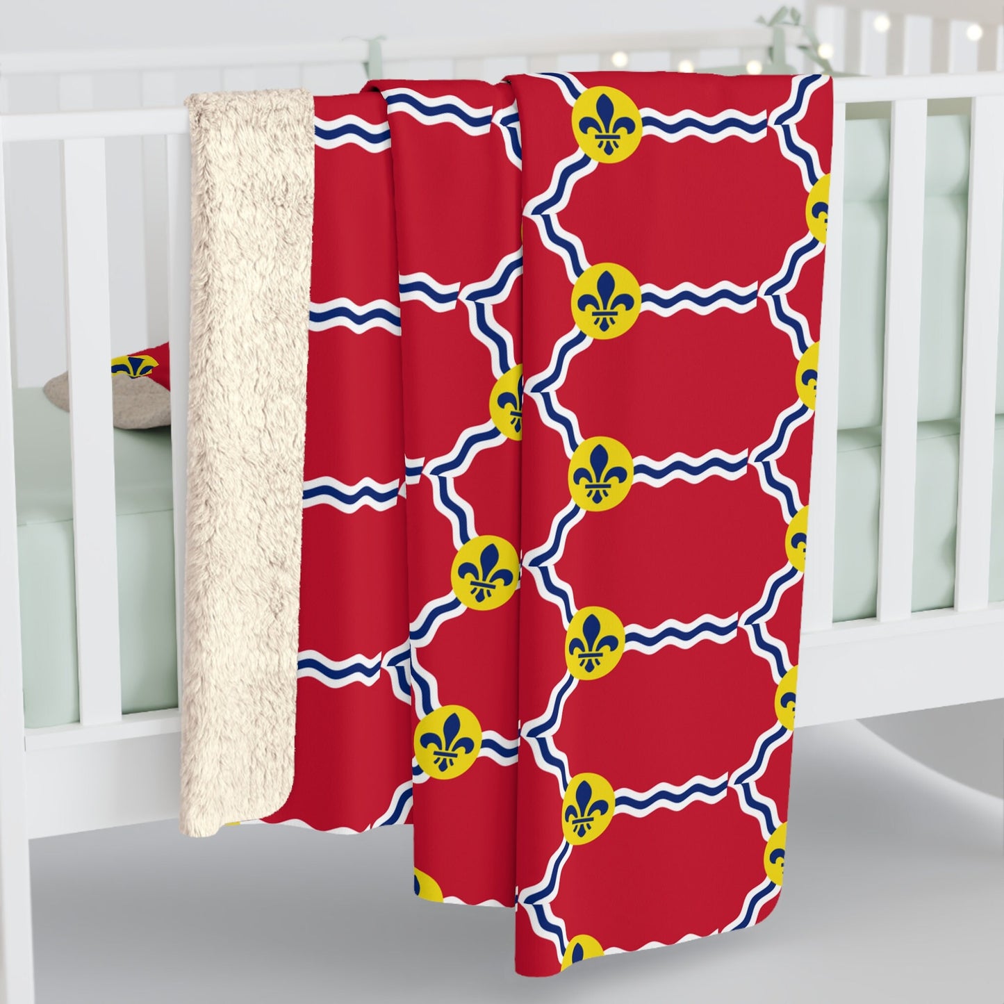 St. Louis Missouri Flag Sherpa Fleece Blanket