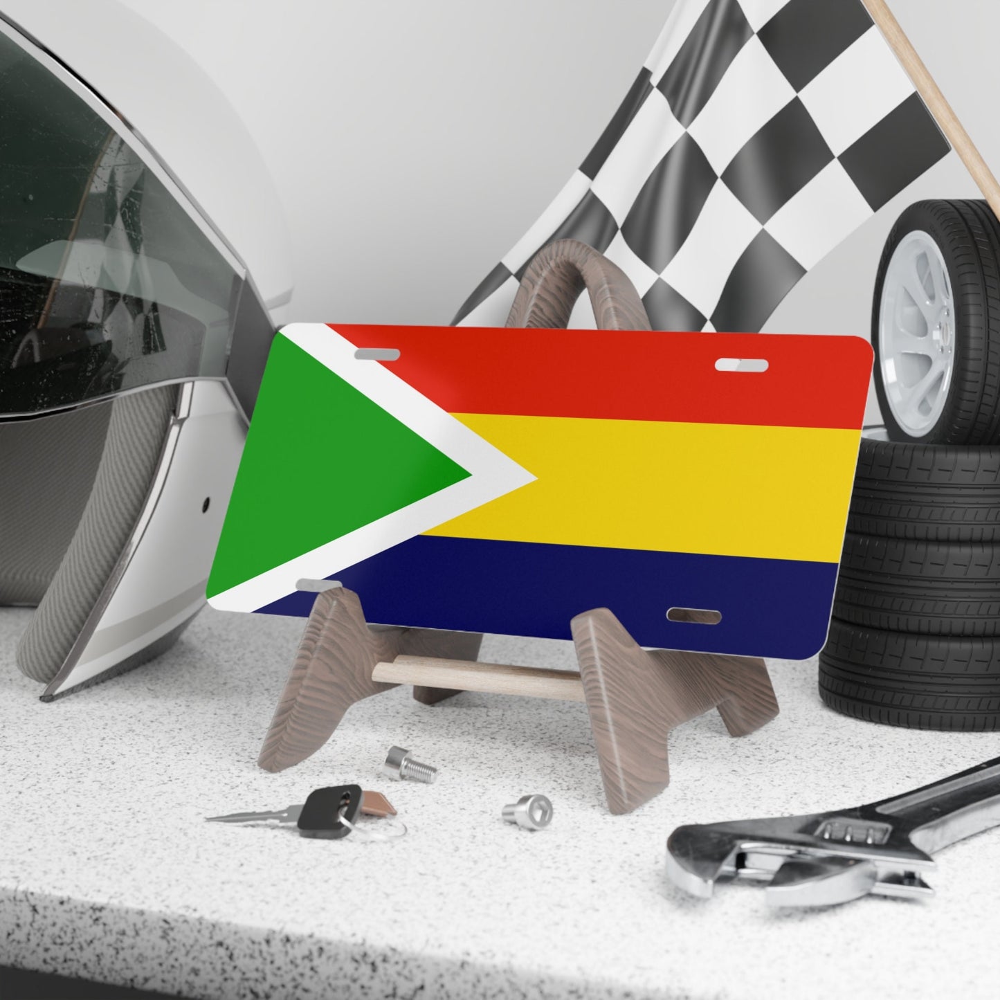 Plaquemines Louisiana Flag Car Plate tag