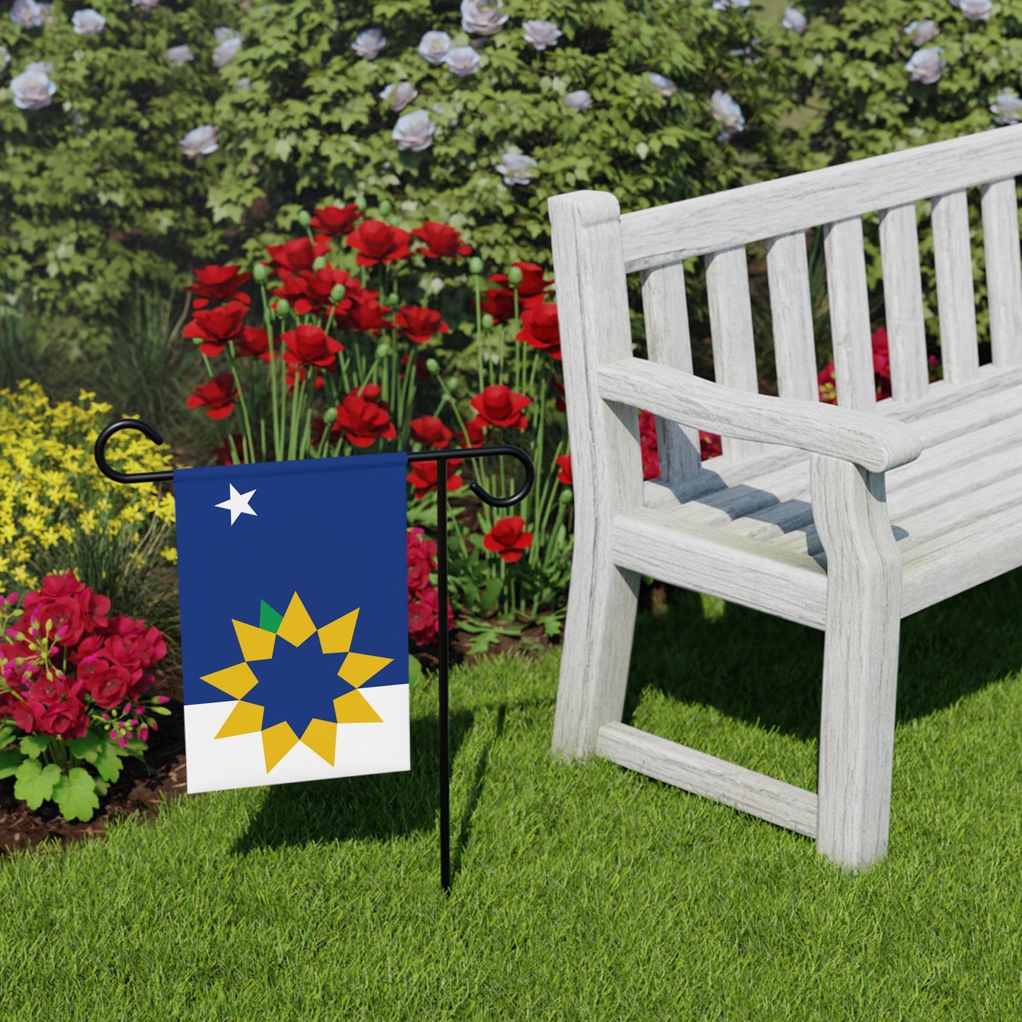Topeka Kansas Flag Garden Banner