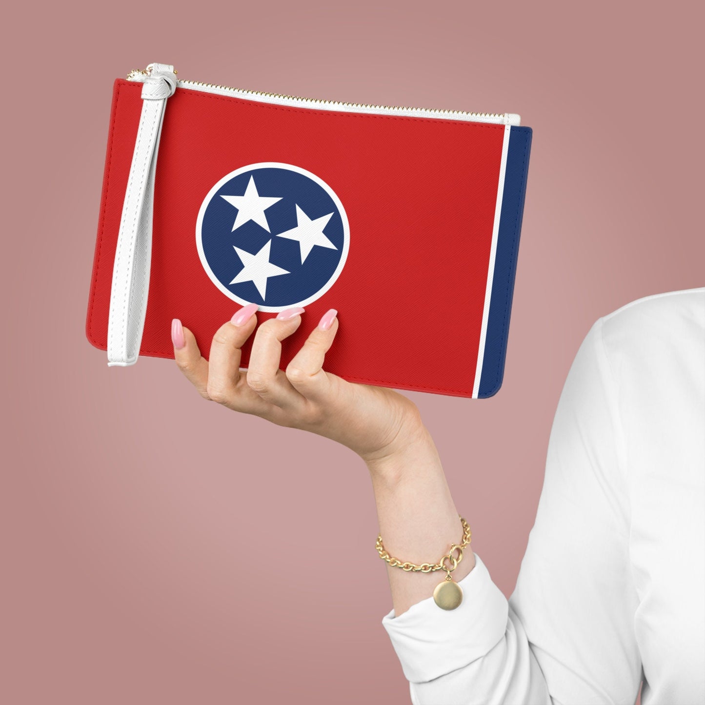 Tennessee Tri Star Flag Clutch Bag