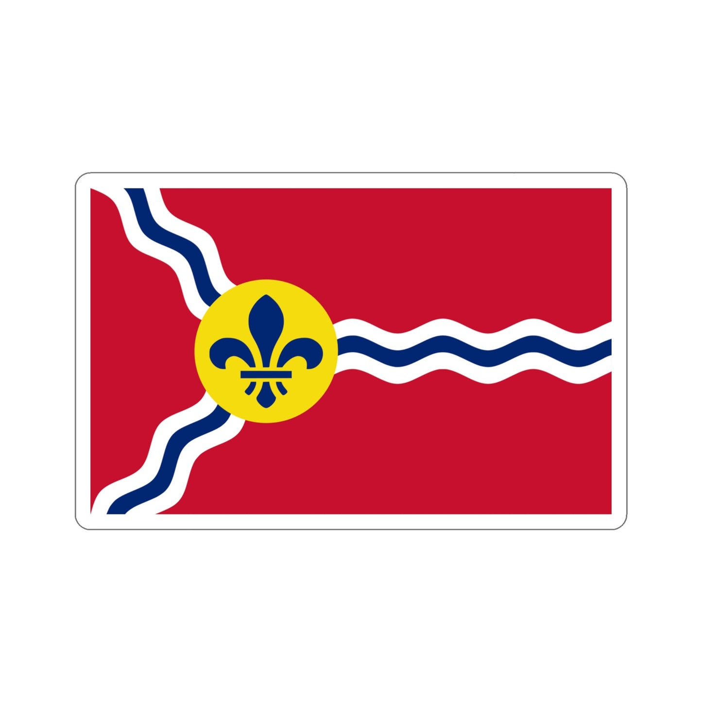 St Louis, Missouri Flag Stickers