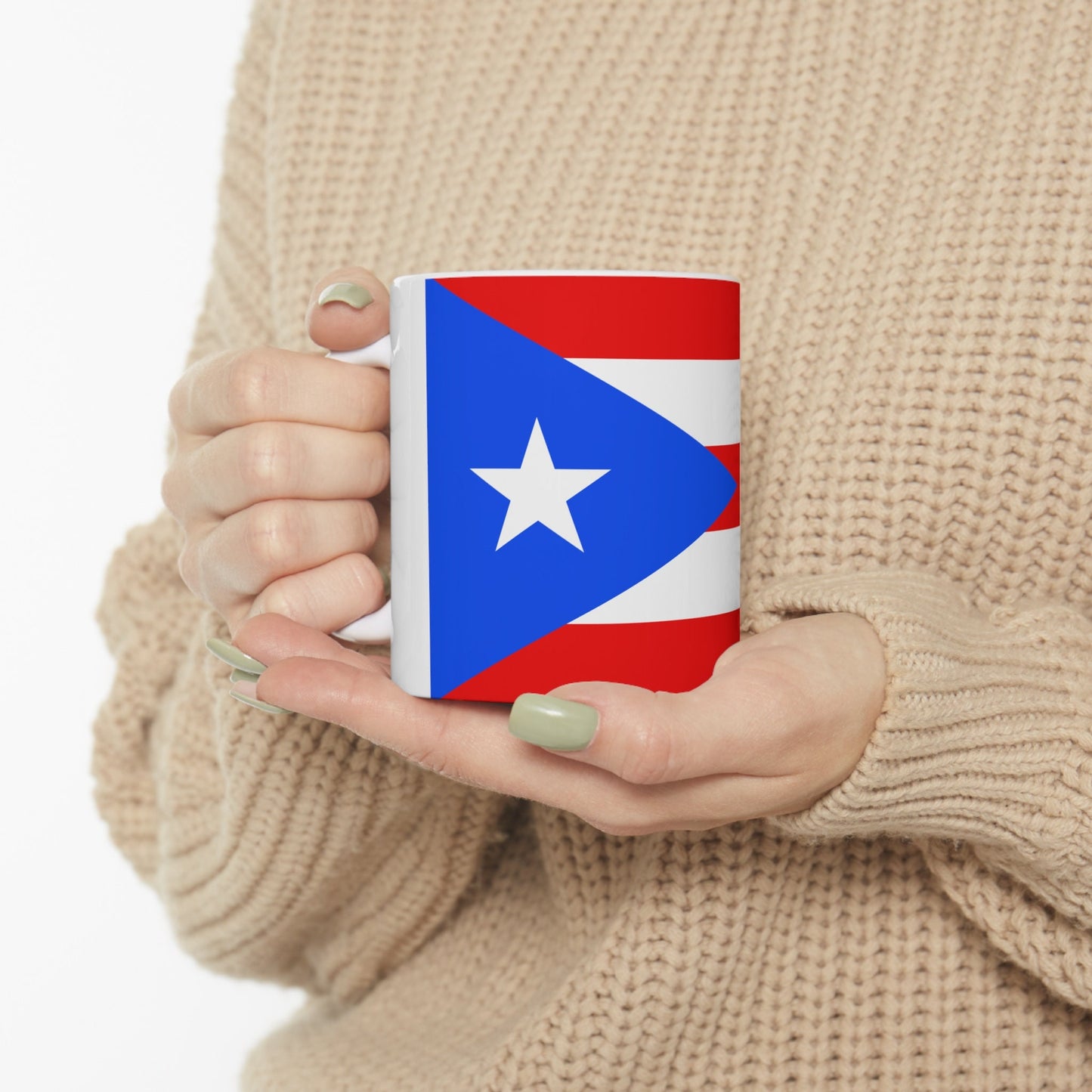 Puerto Rico Flag Ceramic Coffee Mug 11oz