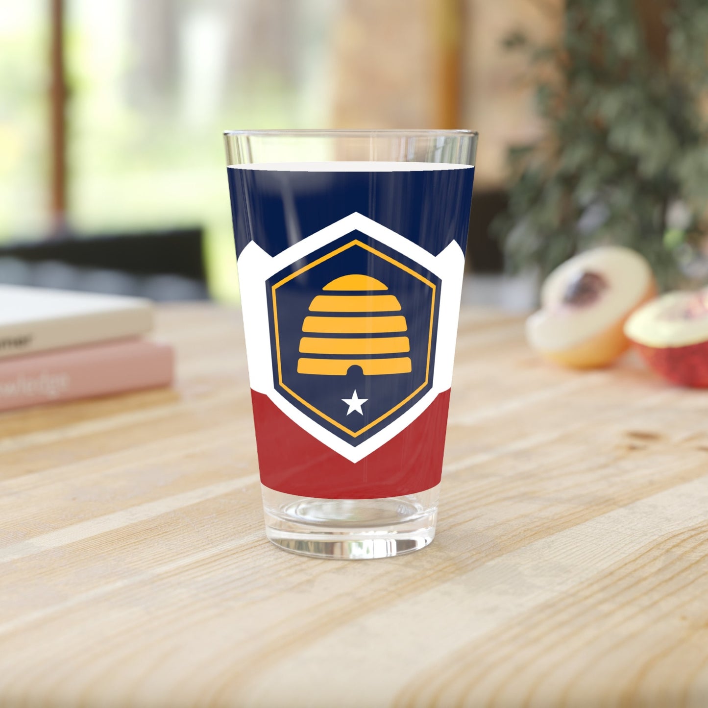 Utah Flag Pint Glass, 16oz