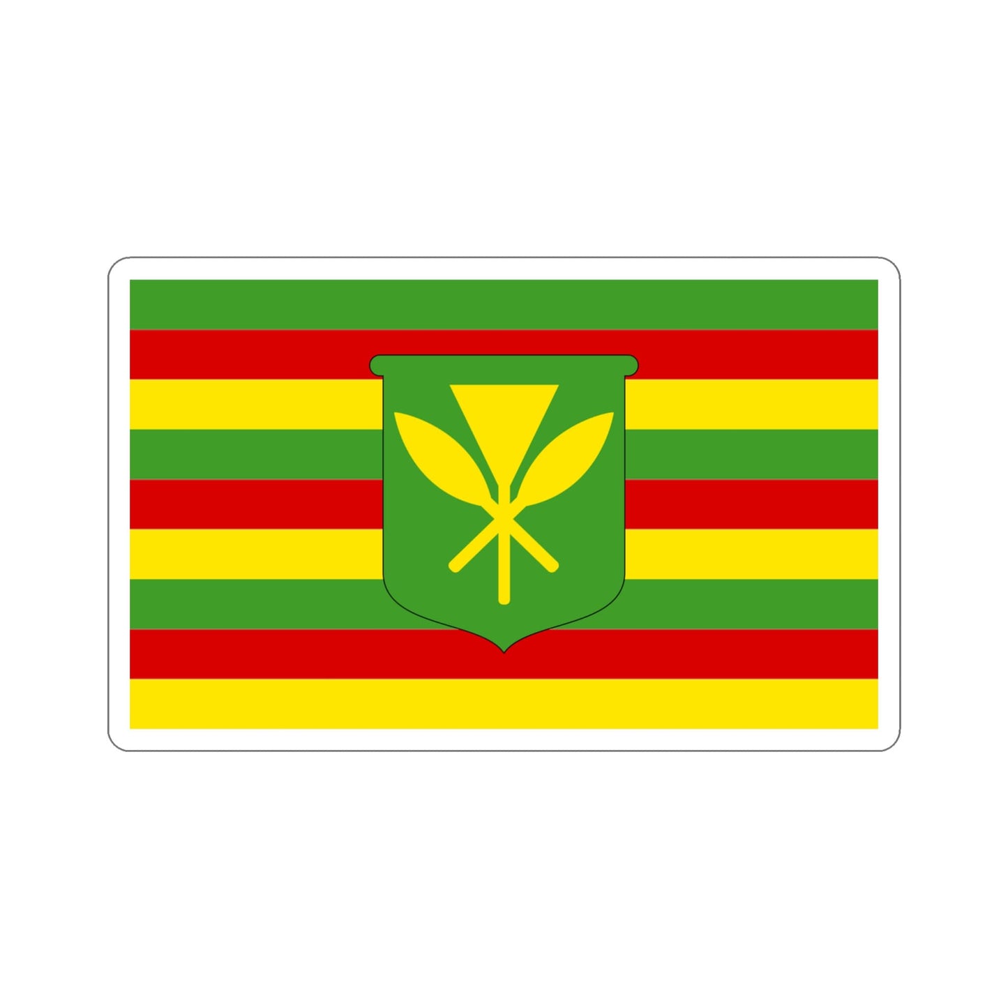 Kanaka Maoli Flag Stickers