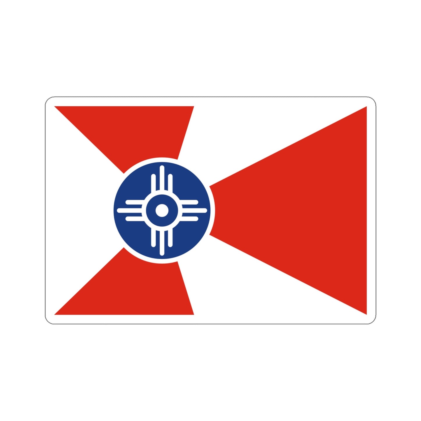 Witchita Kansas Flag Stickers