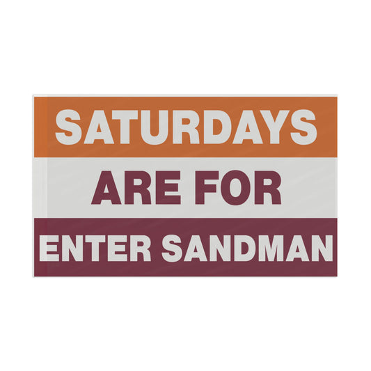 Flag Gameday College Saturdays are For Enter Sandman Dorm Decor