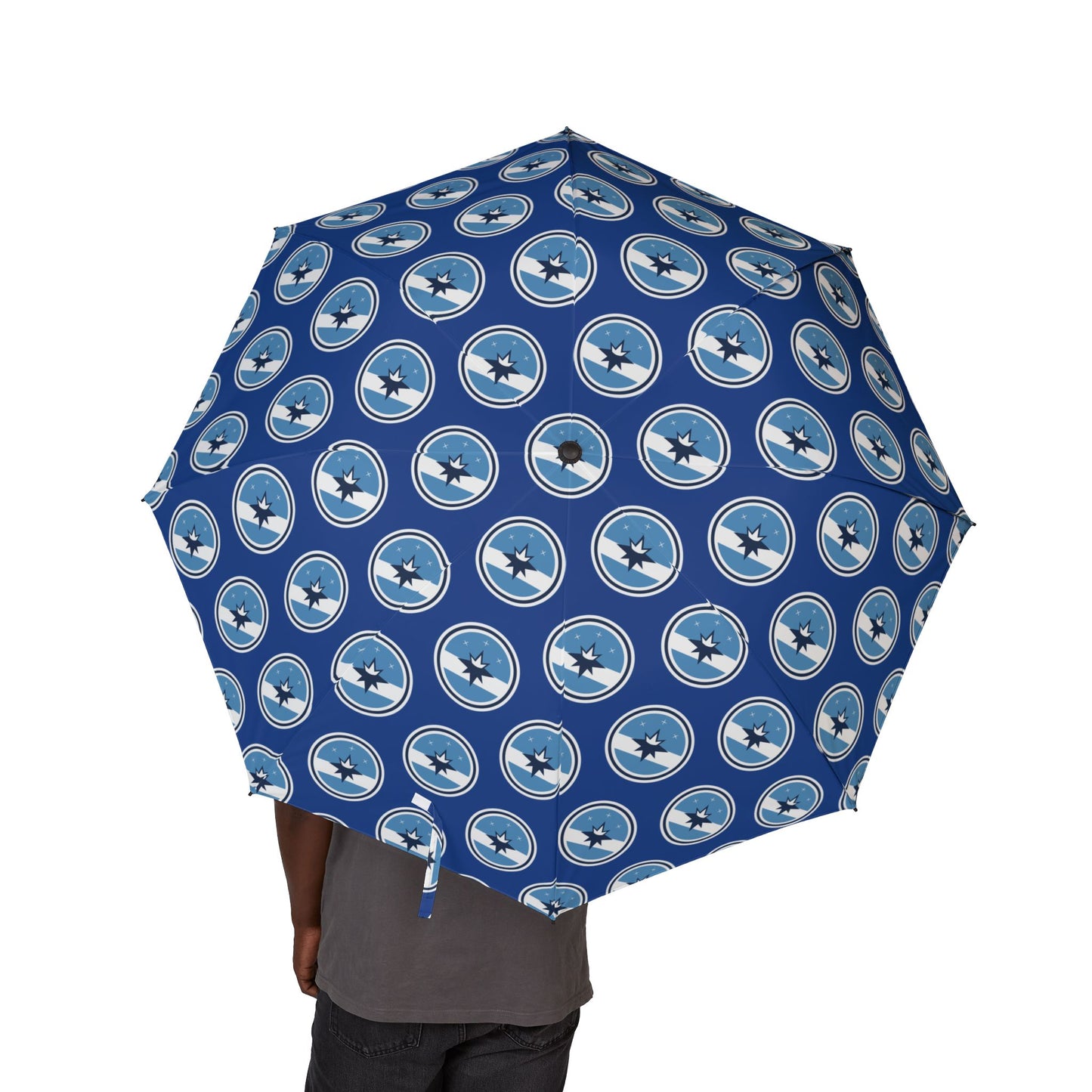 Foldable Umbrella - Springfield Flag Pattern, City Pride Travel Gift