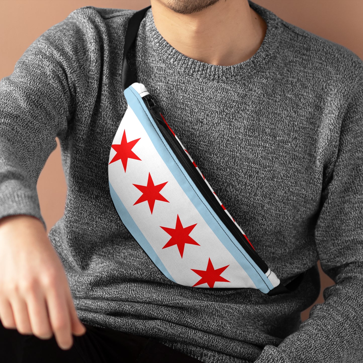 Chicago City Flag Fanny Pack Windy City  essential