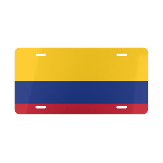 Car Plate Tag - Columbia Flag Design