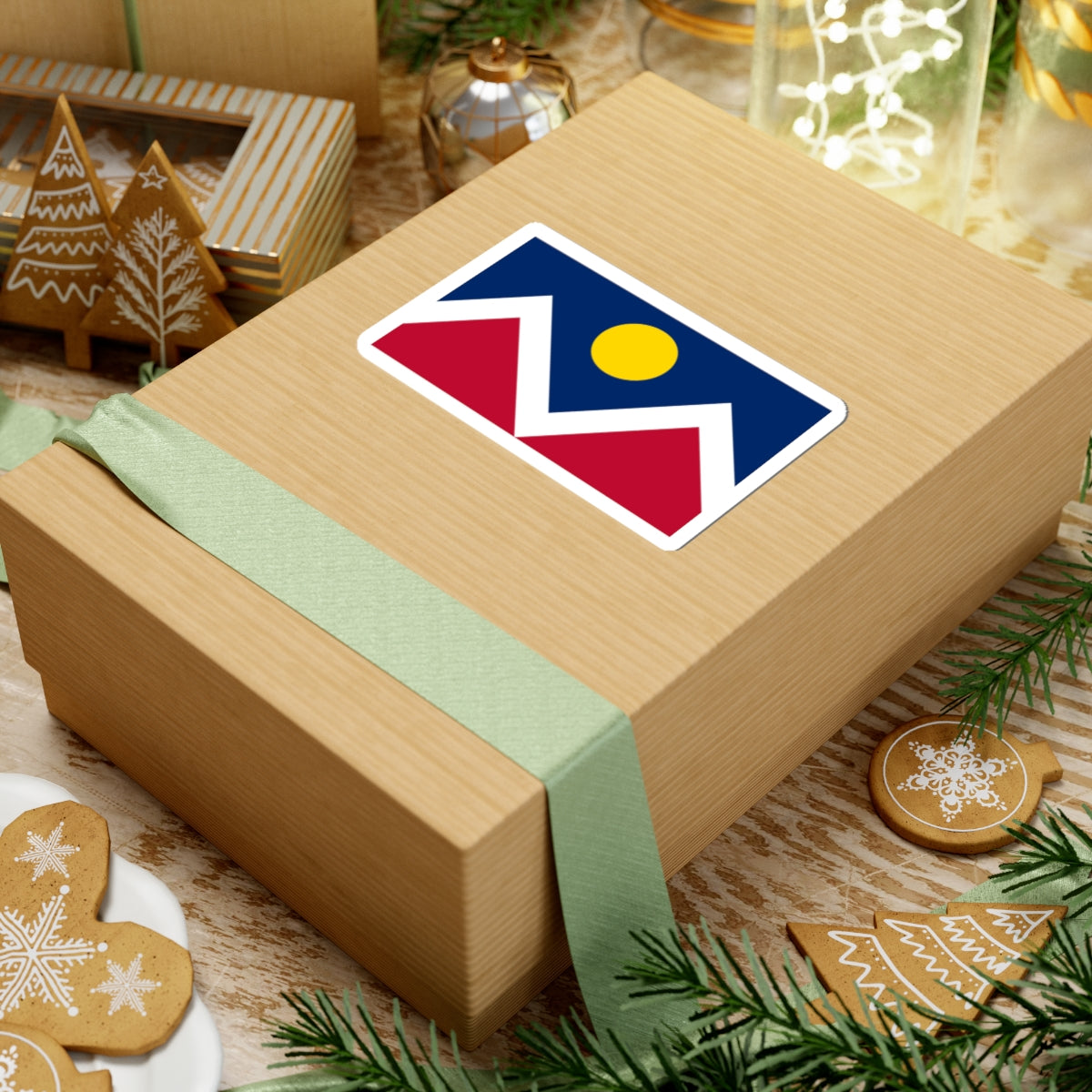 Denver Flag Sticker Kiss-Cut Stickers