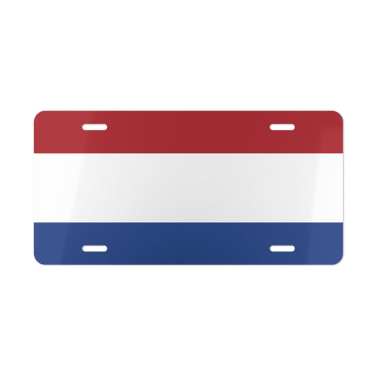 Car Plate Tag - Netherlands Flag