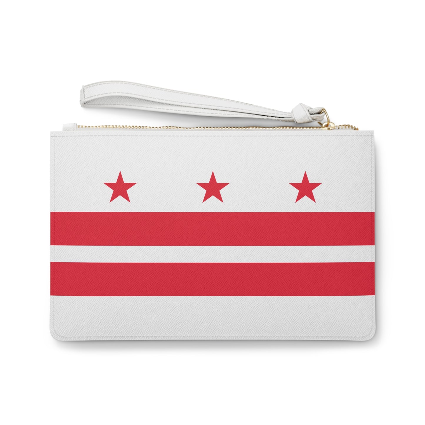 Clutch Bag with Washington DC Flag Design