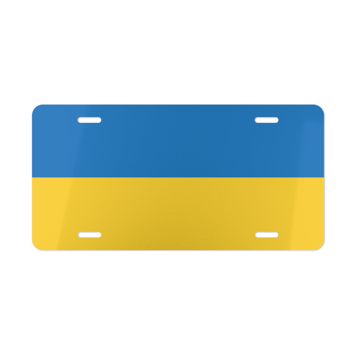 License Plate Ukraine Flag car tag