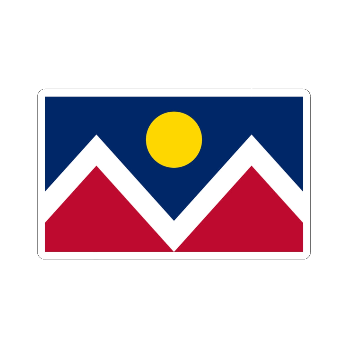 Denver Flag Sticker Kiss-Cut Stickers