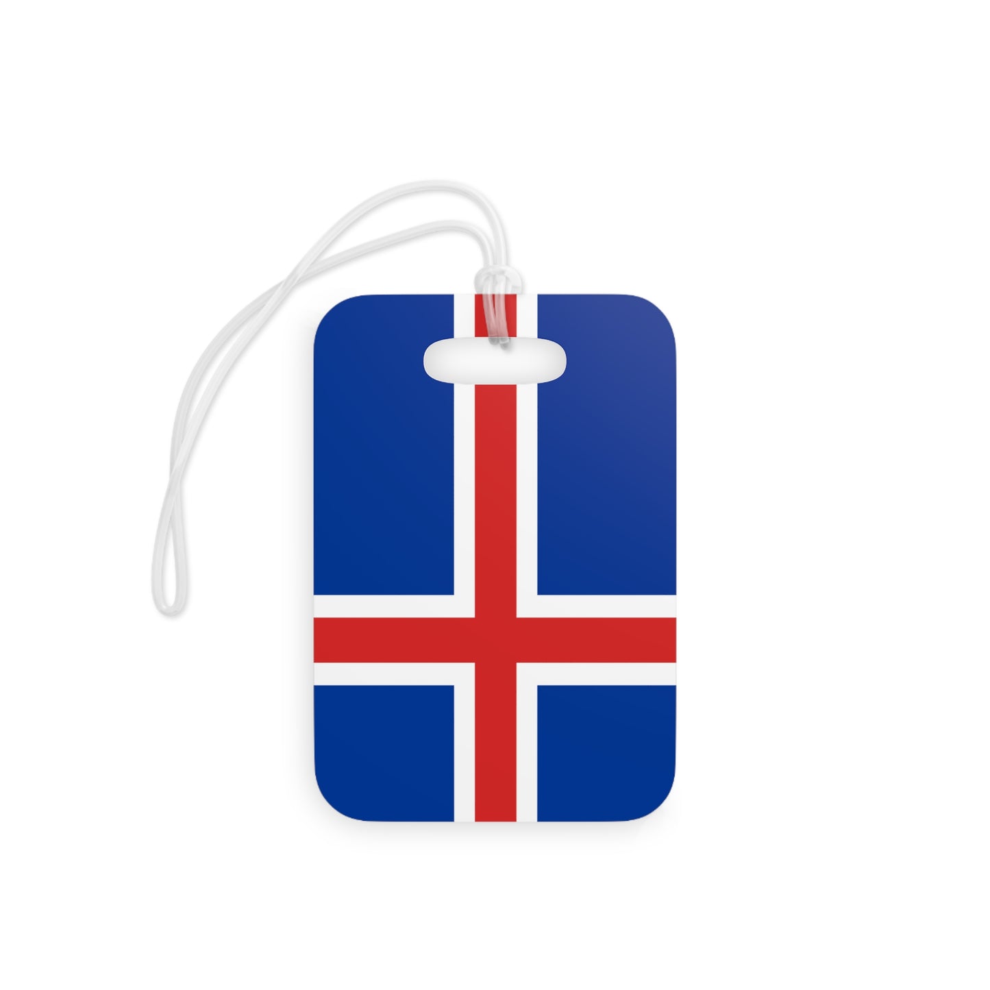 Iceland Flag Luggage Tag, Great travel gift, airport tag or school bag tag