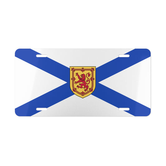 Car License Plate Nova Scotia Flag