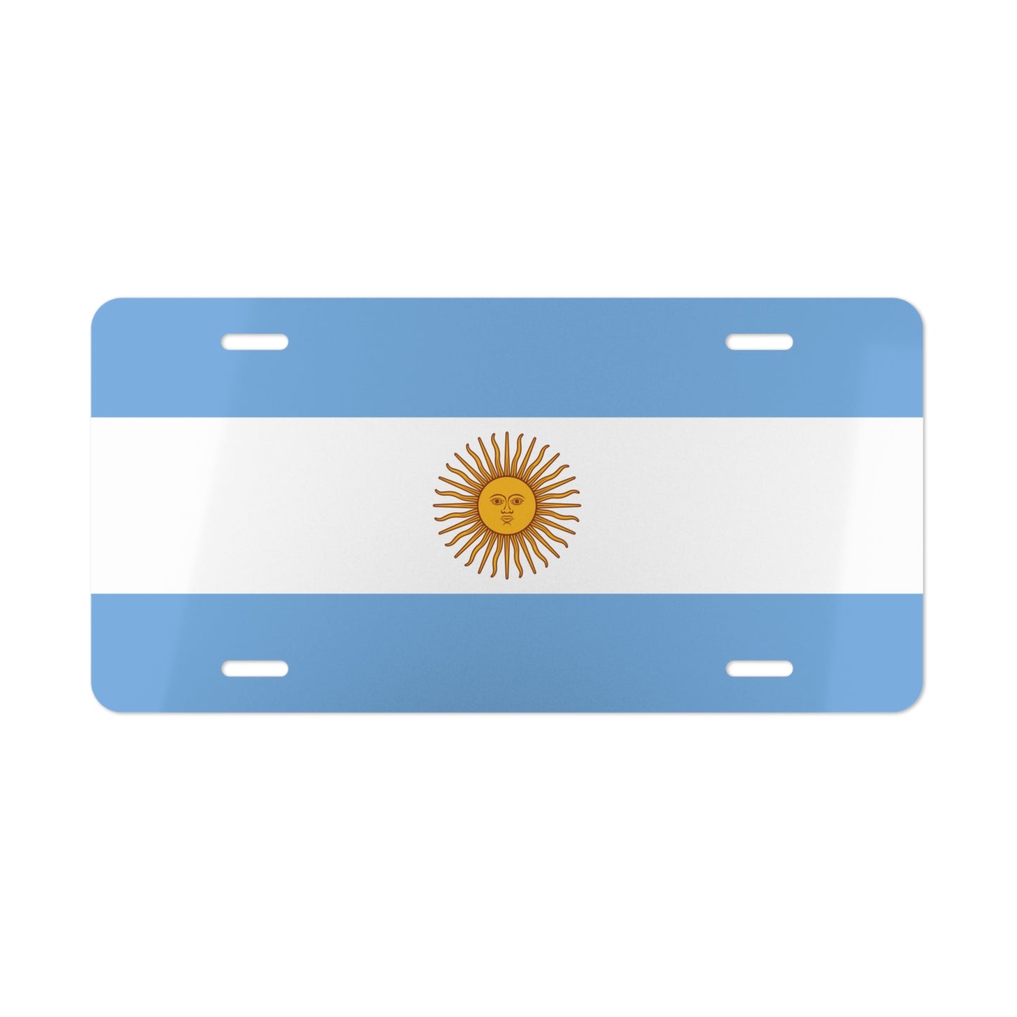 License Plate Argentina Flag car tag