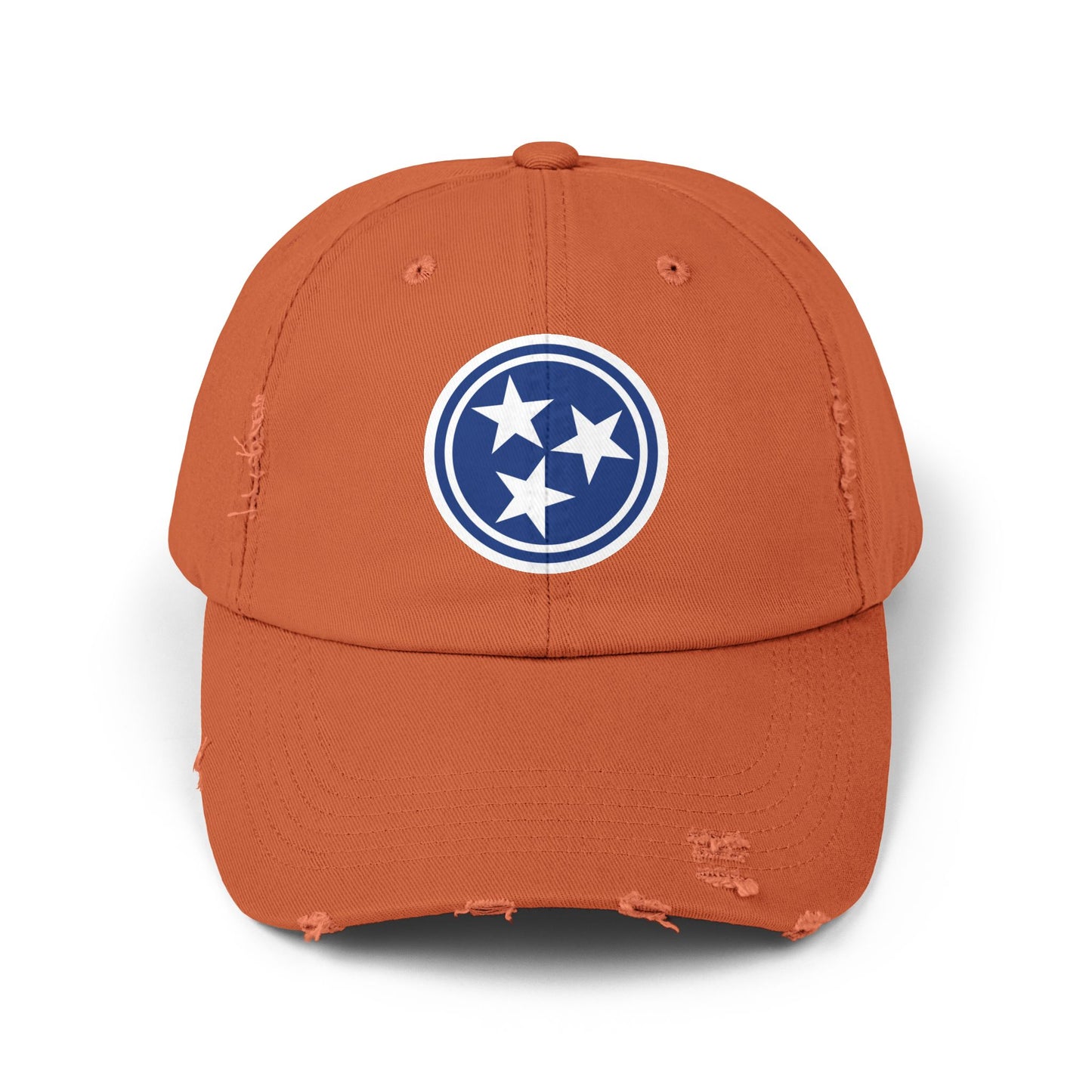 Distressed Cap Tennessee Tri Star Hat