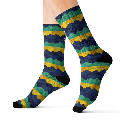 Socks - Appalachia Flag Outdoor Love Mountain Scenery Region