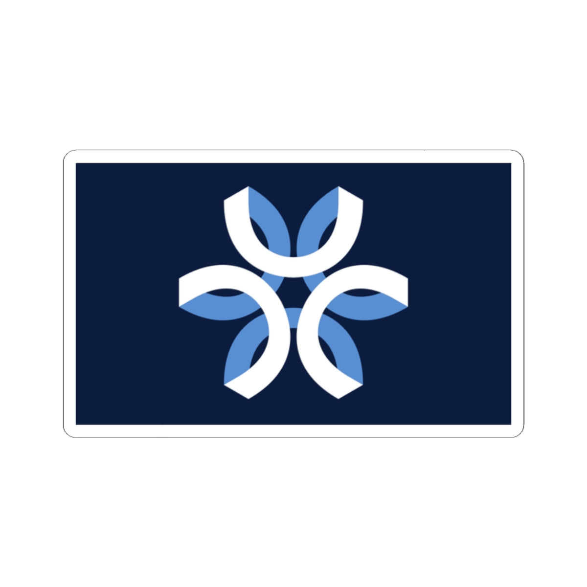 City Flag Sticker of Urbandale, Iowa