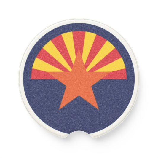 Car Coaster Arizona flag design