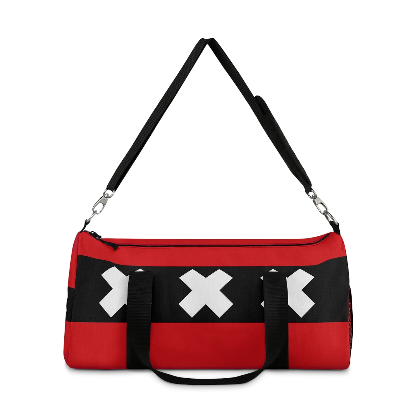 Canvas Duffel Bag with Amsterdam Flag Design