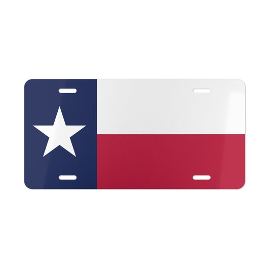 Car Plate Tag - Texas State Flag