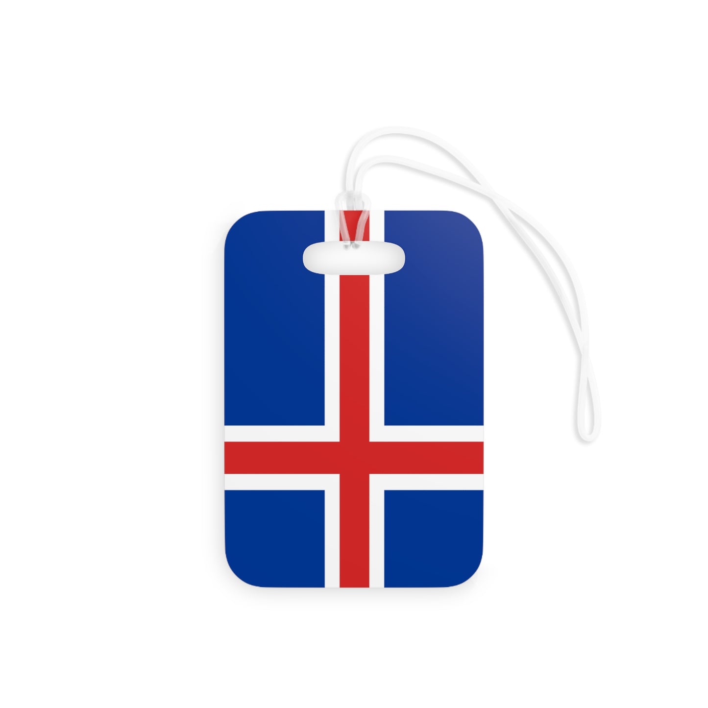 Iceland Flag Luggage Tag, Great travel gift, airport tag or school bag tag
