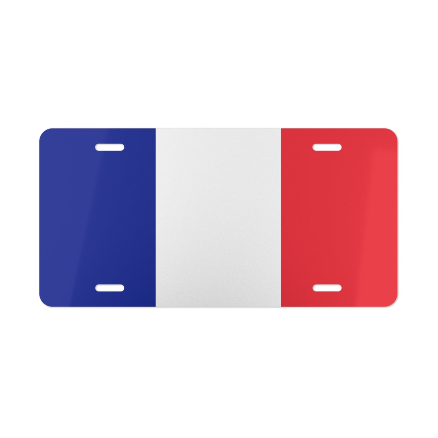 France flag car License Plate tag