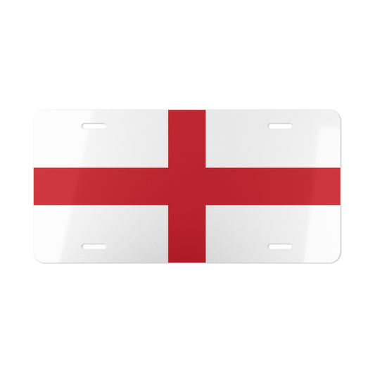 Car Plate Tag - England Flag Design