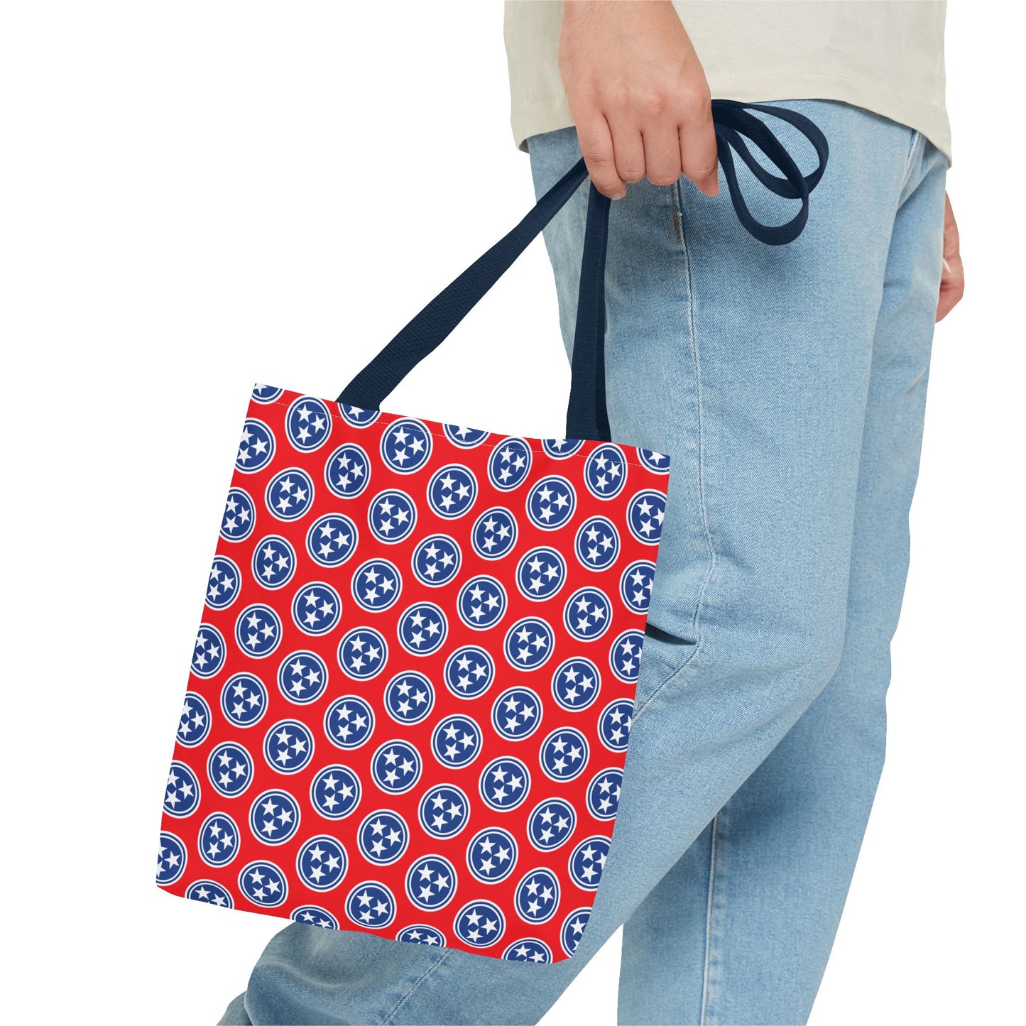 Tote Bag - Tennessee Tri Star State Flag Design