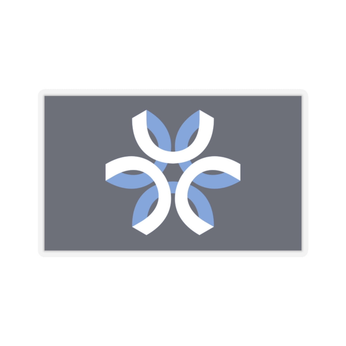 City Flag Sticker of Urbandale, Iowa