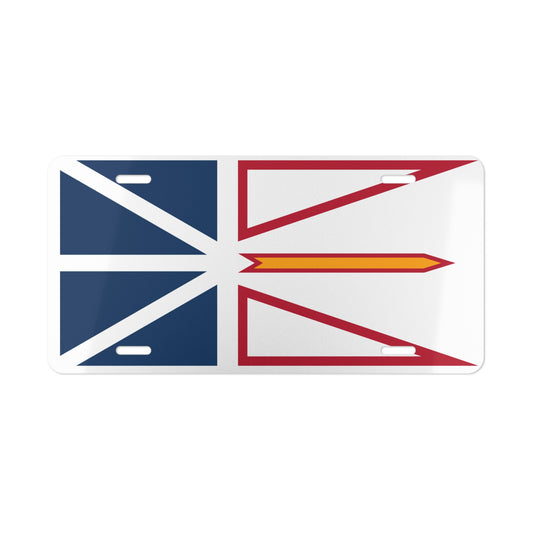 Car Plate Tag - Newfoundland and Labrador Flag