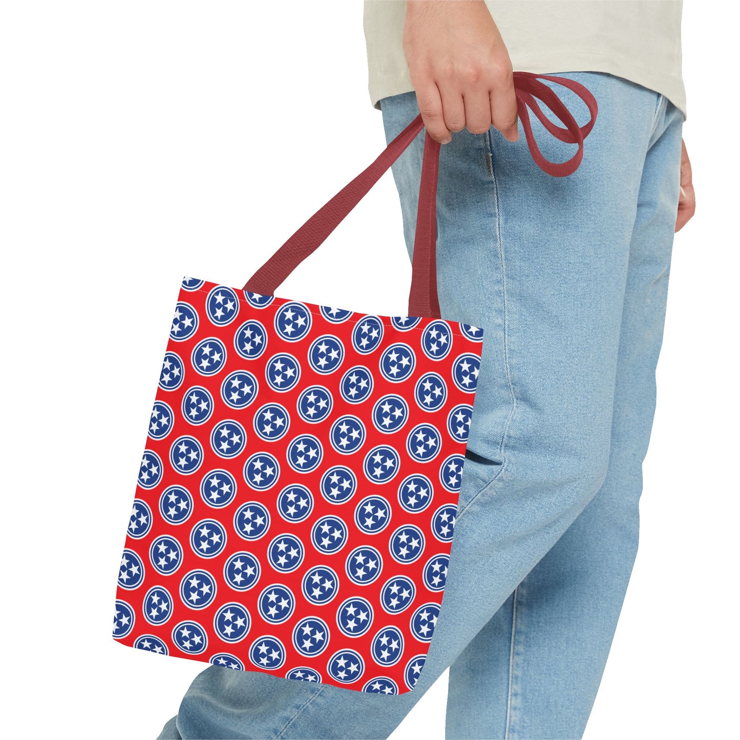 Tote Bag - Tennessee Tri Star State Flag Design