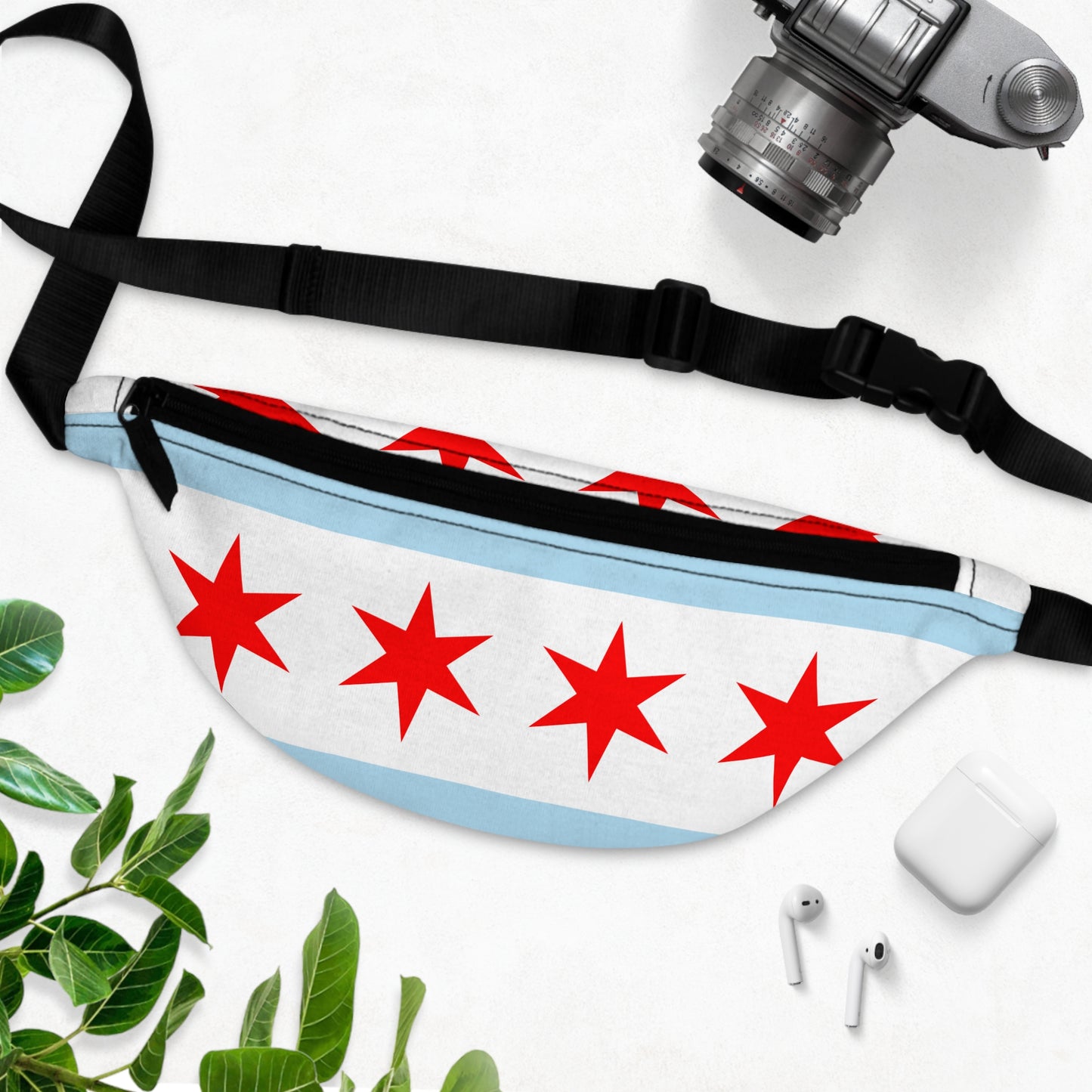 Chicago City Flag Fanny Pack Windy City  essential