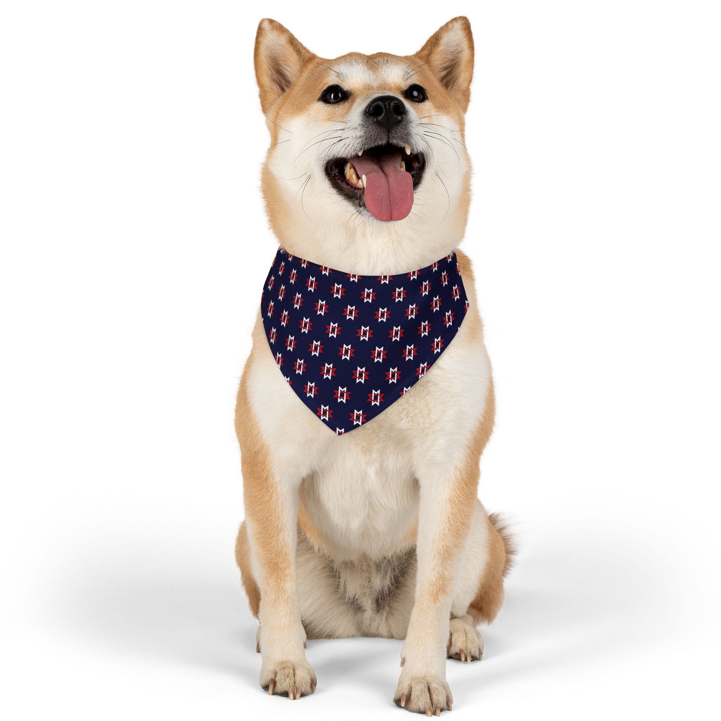 Dog Bandana Collar - Maryville Tennessee City Flag Pattern