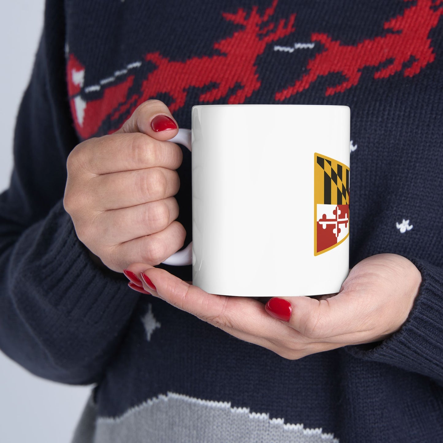 Maryland State Flag Ceramic Mug - Perfect for Coffee Lovers & Souvenir Collectors