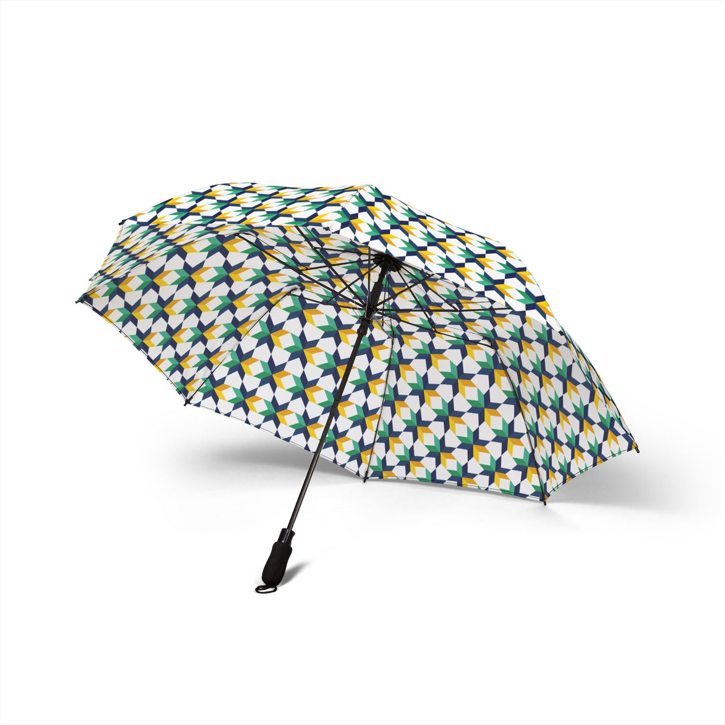 Foldable Umbrella - Appalachian Barn Star Design, Travel Gift for Rainy Days