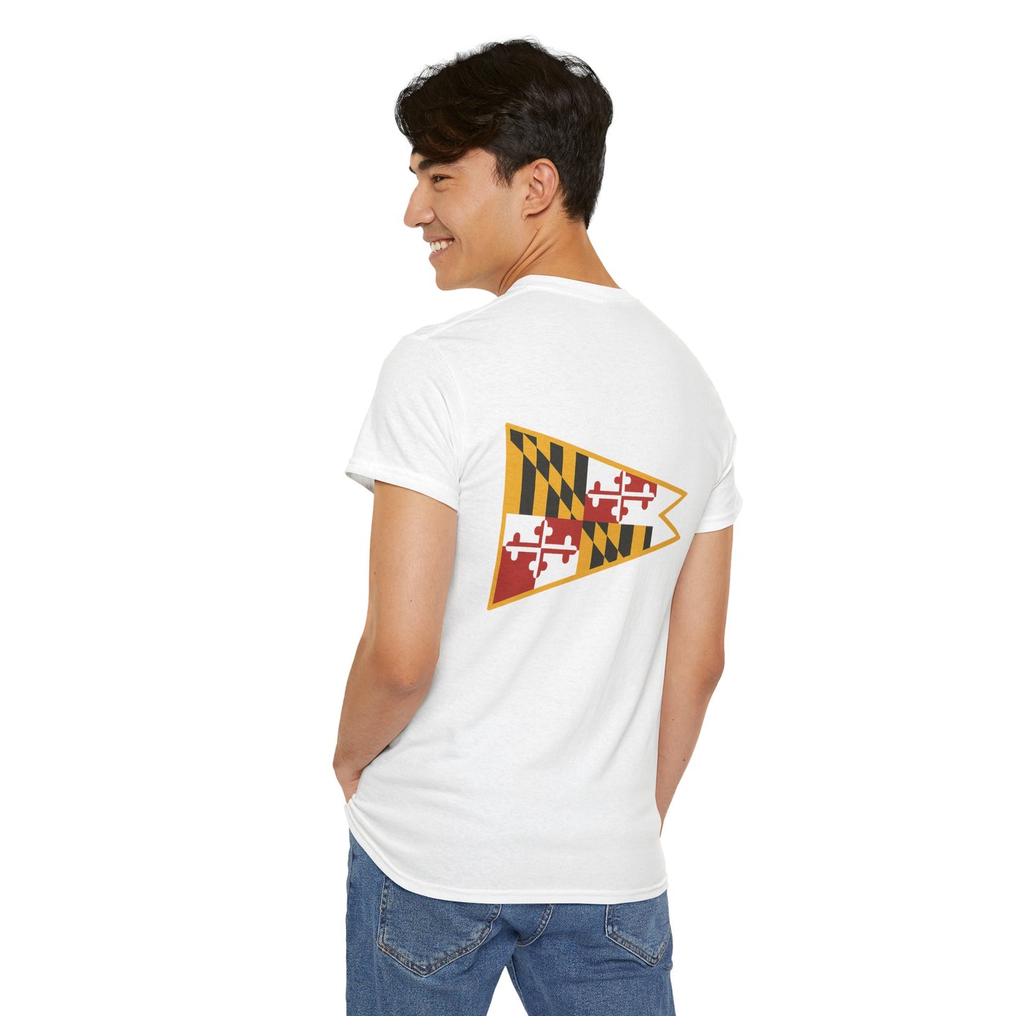 Maryland Pride Unisex Tee, Fun Casual Wear, Perfect for Festivals, Gifts for Friends, Summer Events, College Spirit Font